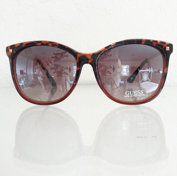 NWT GUESS TORTOISE SUNGLASSES EYEWEAR ACCESSORY - Picture 5 of 5